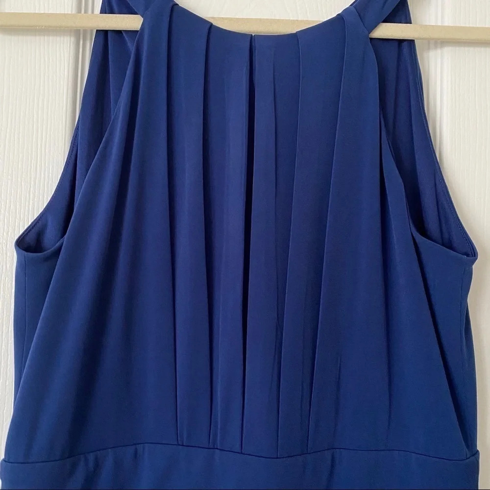 VINCE CAMUTO Blue Wide-Leg Halter Jumpsuit Size S - Picture 5 of 12
